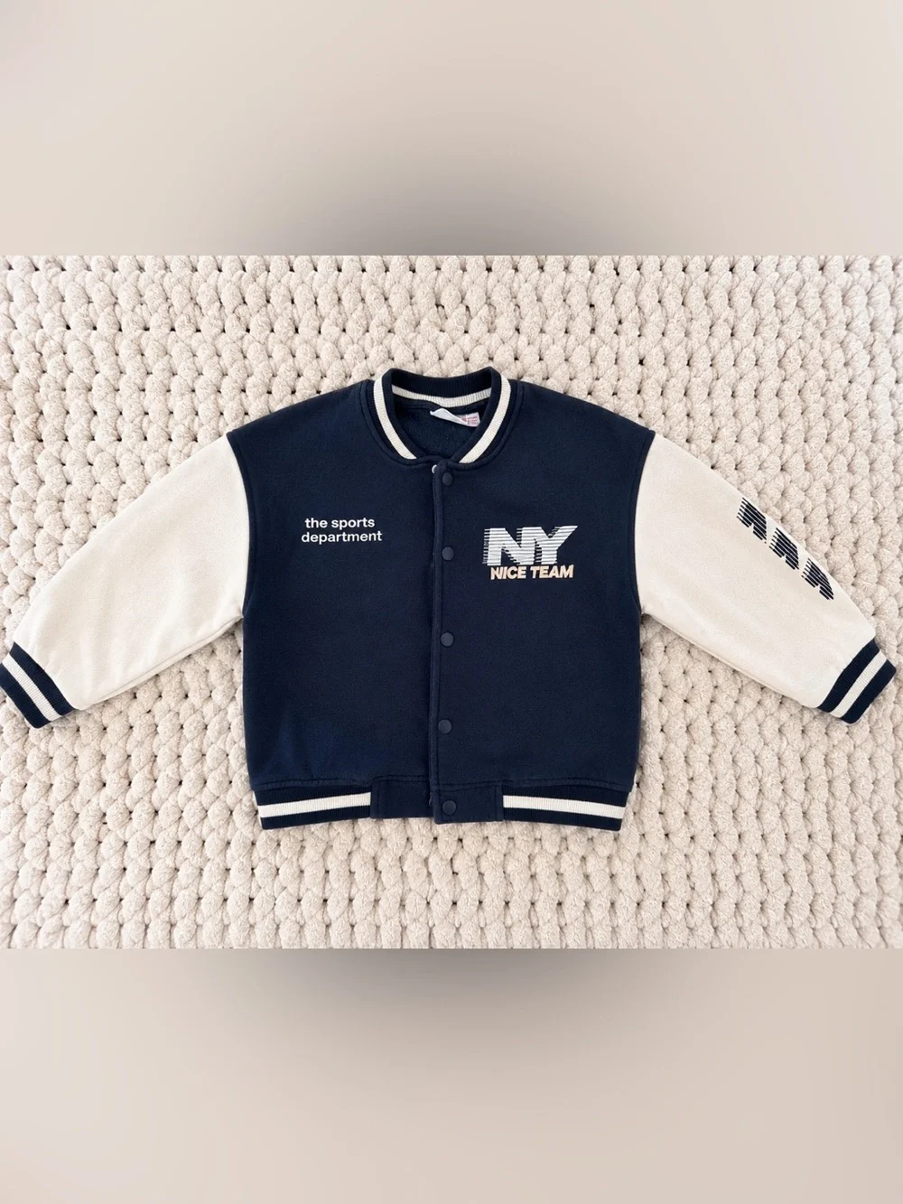 ZARA Kids Varsity Bomber Jacket | Size 6Y / 116 cm | Excellent Condition - Picture 1 of 13